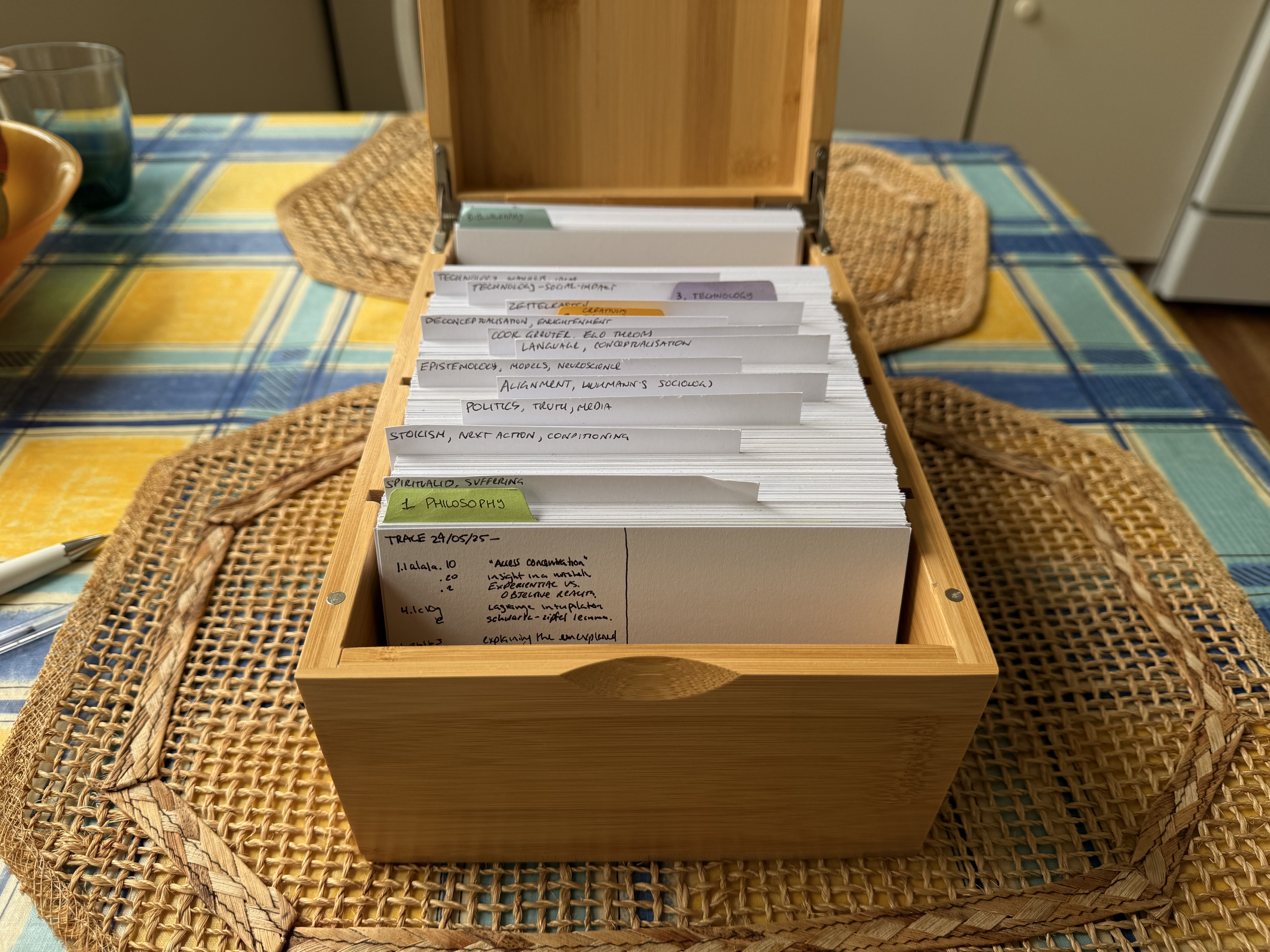 My box of notes